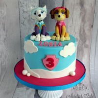 Paw Patrol- Sky And Everest Paw Patrol cake