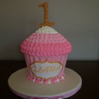 Pink Cupcake for a first birthday!!