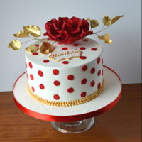 Red Rose Cake Birthday cake for a friend