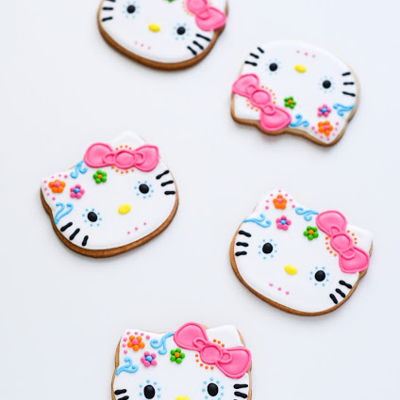 Hello Kitty Dia De Los Muertos Sugar Skull Cookies