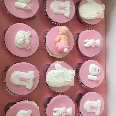 New Baby Girl Cupcakes