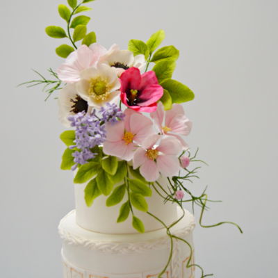 Shabby Chic Wedding Cake