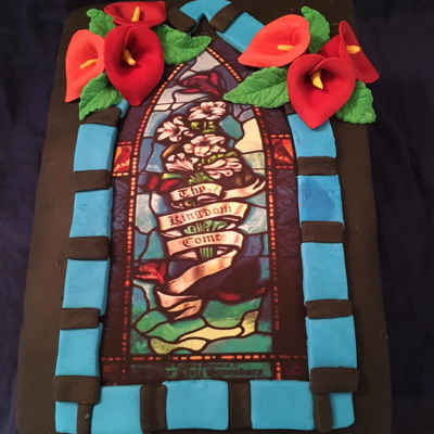 Stained Glass Window Cake