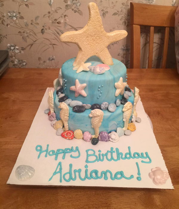 By The Sea Birthday Cake