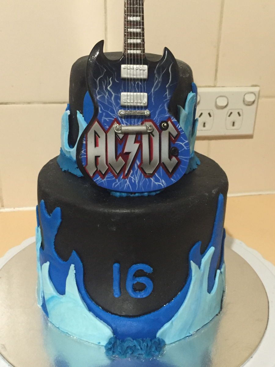 Ac/dc Cake - CakeCentral.com
