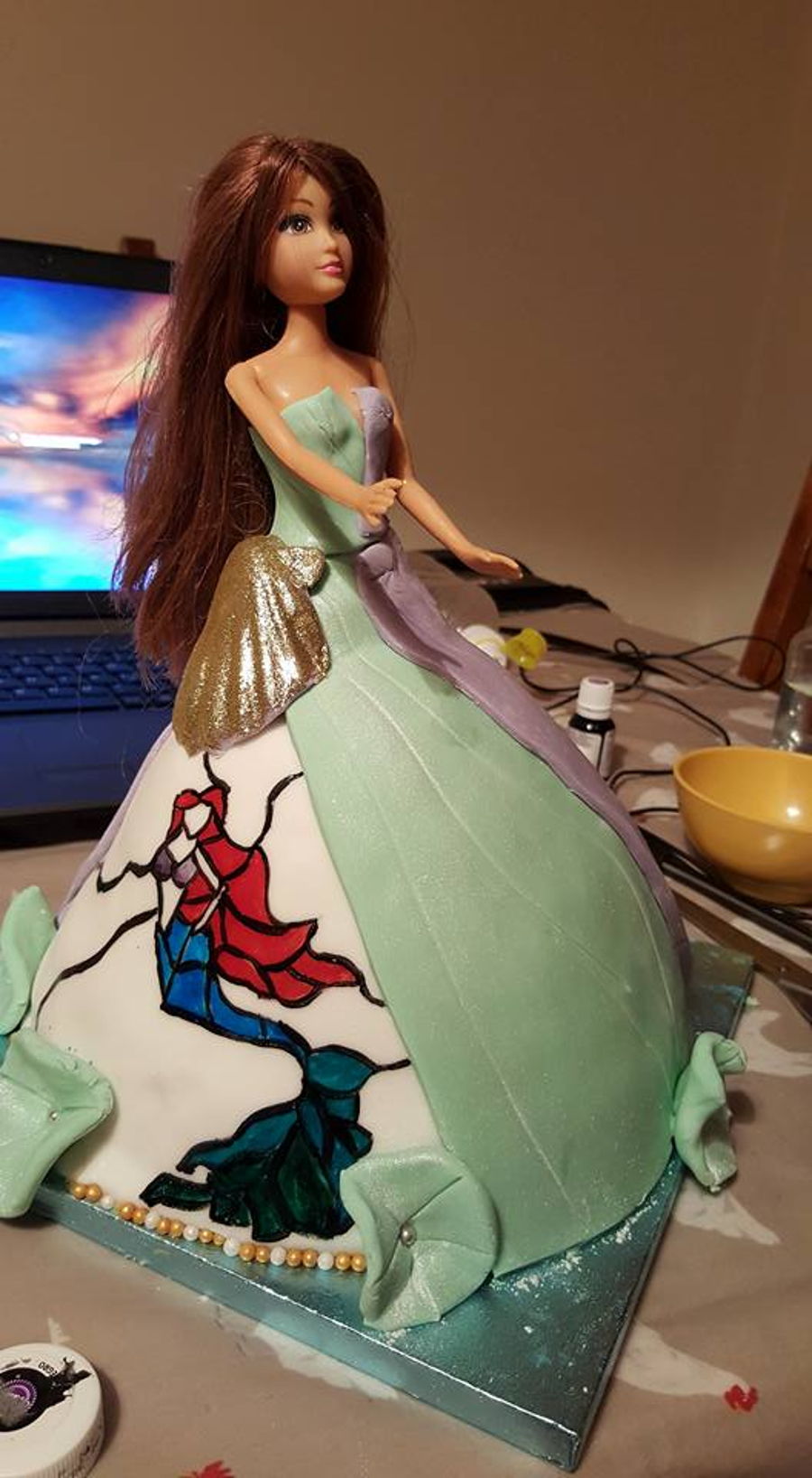 doll cake designs clothing