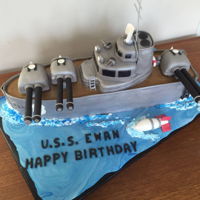 Uss Ewan Navy, Birthday cake
