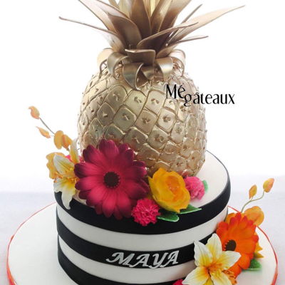 pineapple cake decorating photos