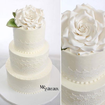 Lace Wedding Cake