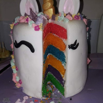 Unicorn Rainbow Cake