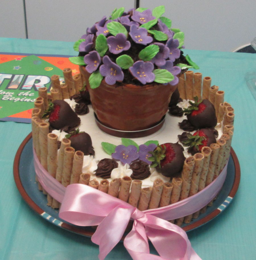 Flower Pot Cake
