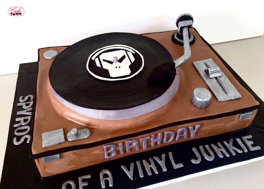 Record Player Cake