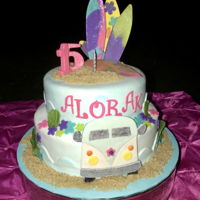 Surf Fun Cake ! Fun sweet 15th birthday cake !
