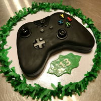 Xbox Remote Control Cake Fun replica for my son's birthday. His summer best friend...