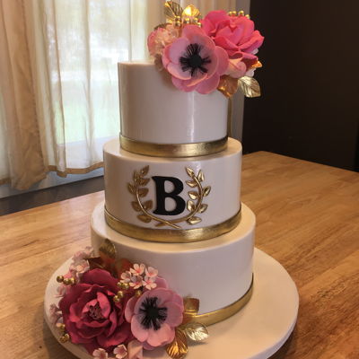 Floral Wedding Cake