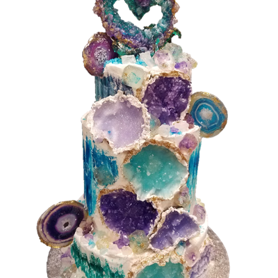 Geode Wedding Cake