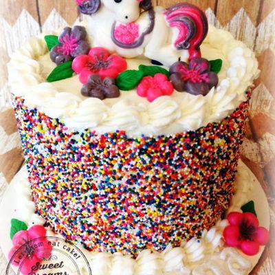 Sprinkle Pony Cake