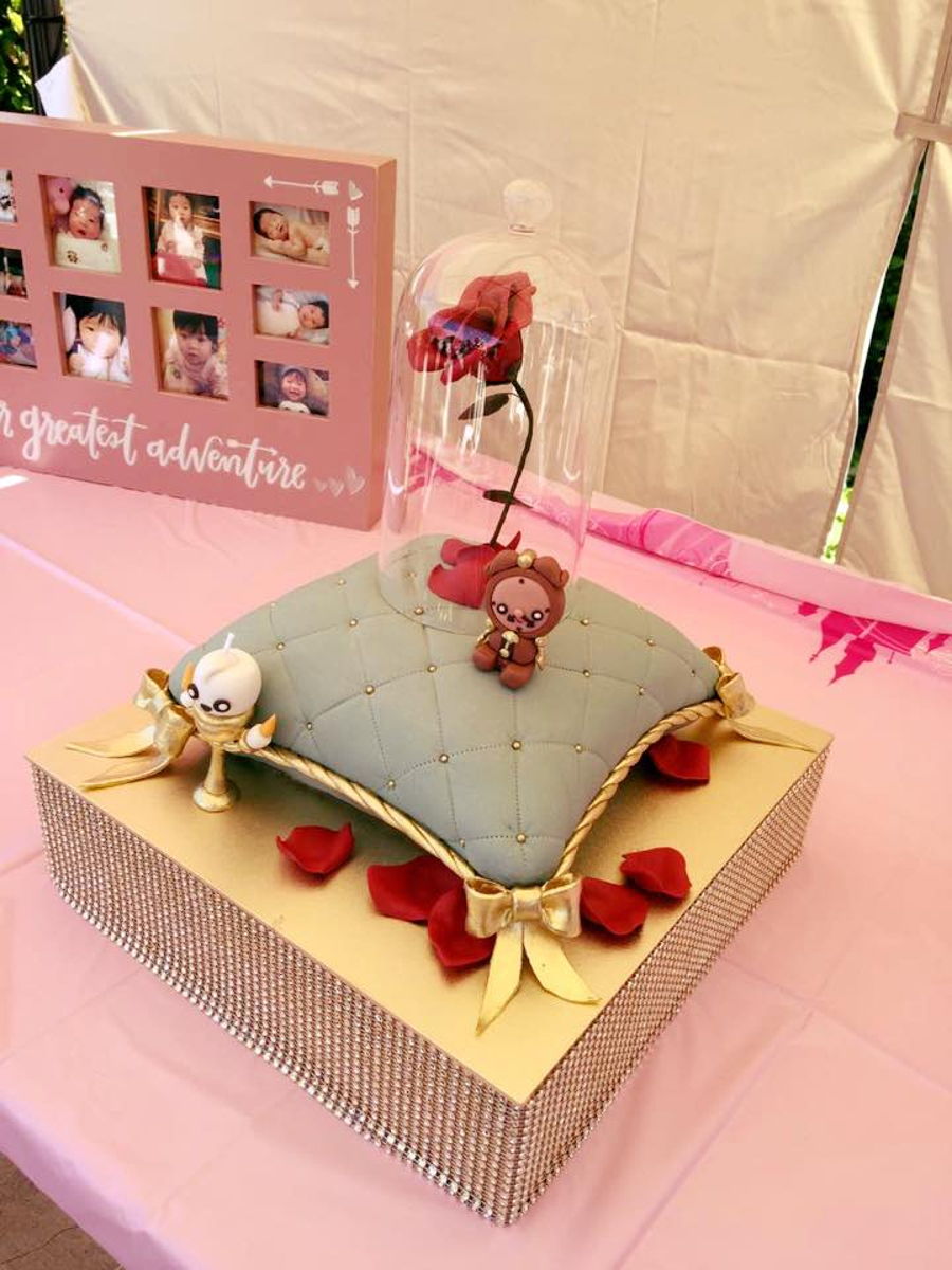 Beauty And The Beast Themed Pillow Cake Cakecentral Com