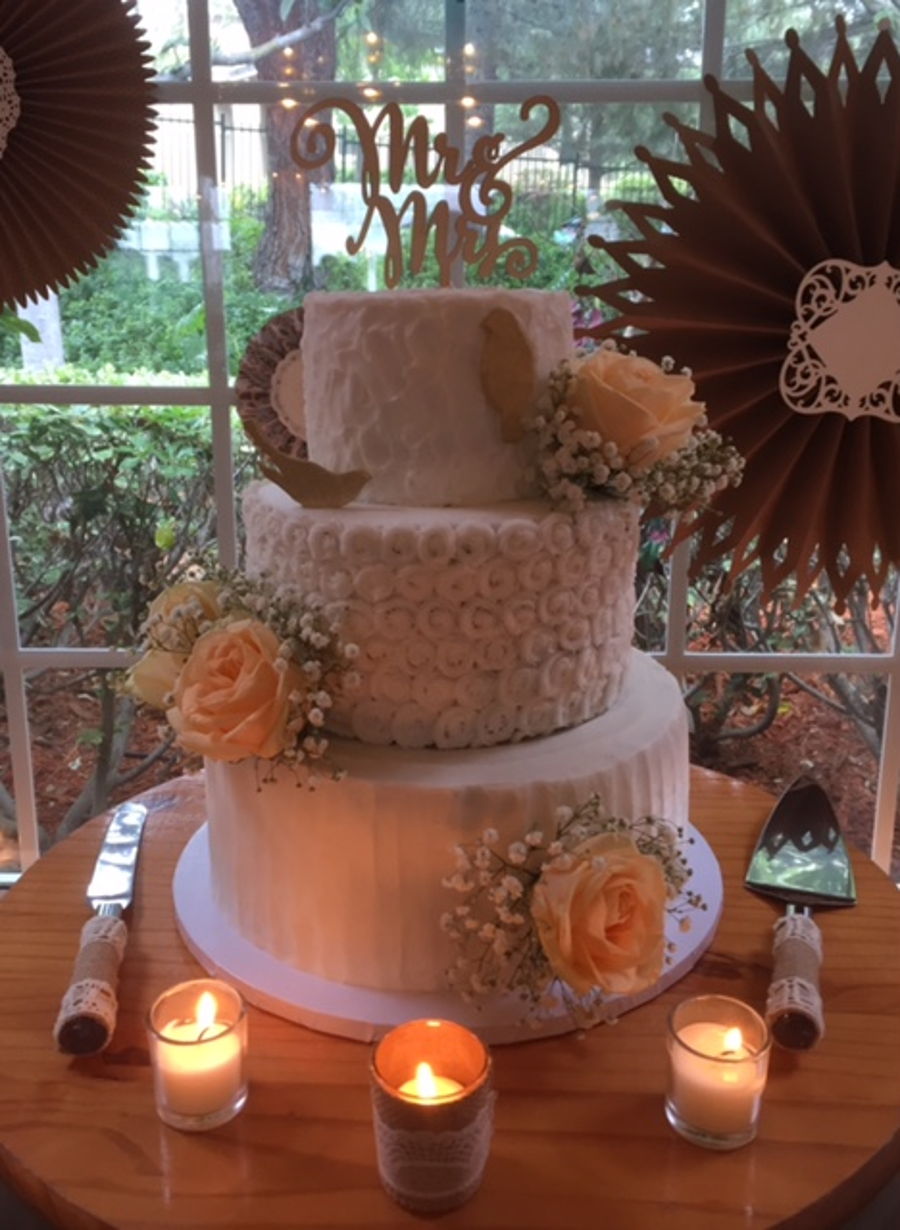 Rustic Romantic Wedding Cake On Central Rustic Romantic Wedding Cake On Central