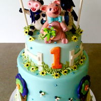 Farm Yard chocolate mud cake