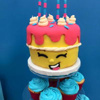 Shopkins Wishes Cake small Shopkins Wishes cake to place on top of a cupcake tower fro my daughter's birthday