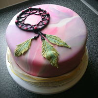 Dreamcatcher Cake Basic vanilla sponge cake and buttercream