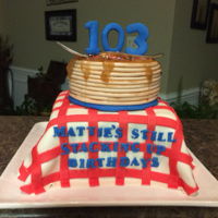 Pancakes Stacking up birthdays for my 103 year old mother