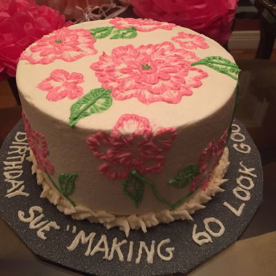 Embroidery Style Cake