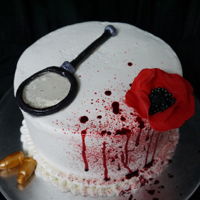 Murder Mystery Cake For a Murder Mystery Dinner