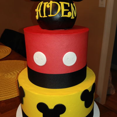 Mickey Mouse Theme Cake