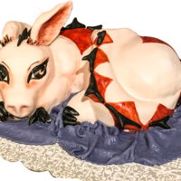 Beastie Cake From Child&rsquo;S Drawing Drawn by my niece and turned into a cake. Something like a dragon armadillo. Carved cake and fondant