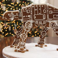 Star Wars Gingerbread At-At Star Wars Gingerbread AT-AT. Thanks to Cakes By ChoppA for the AT-AT template.