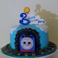 Thomas The Train boys 3rd birthday cake
