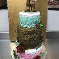 Wedding Cake Rustic theme