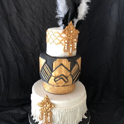 Art Deco / Great Gatsby Birthday Cake