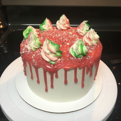 Peppermint Candy Cane Cake