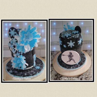 Winter Themed Birthday Cake