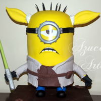 Minion Yoda Minion Yoda cake with structure