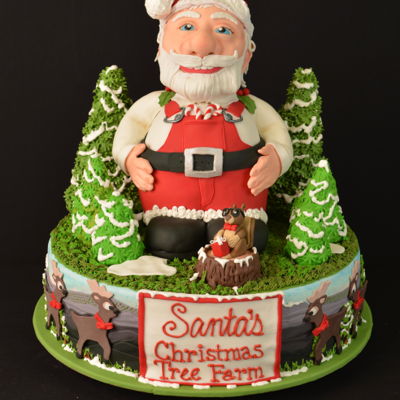 Santa Christmas Tree Farm