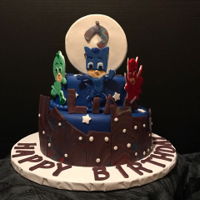Pj Mask Theme Cake Made this cake for a friends sons birthday . He just loves PJ Mask