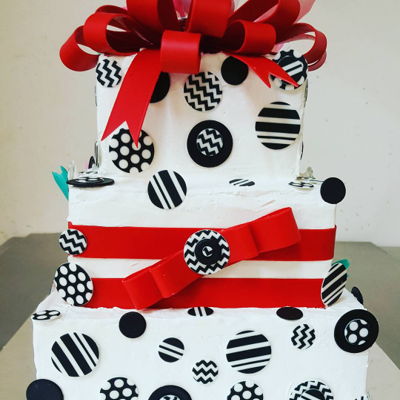 Brush Stroke And Polka Dots