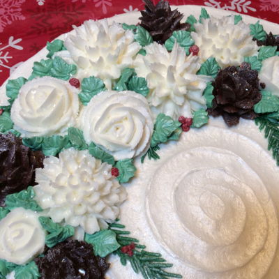 Christmas Bouquet Cake