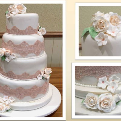 Lace Wedding Cake