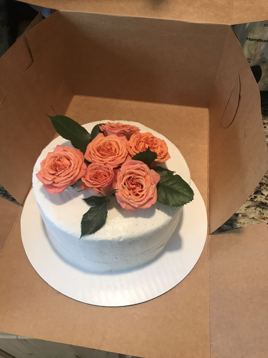 Buttercream With Fresh Roses!