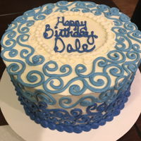 Swirls Cake Birthday cake with swirls