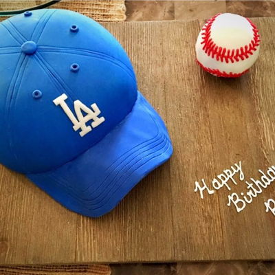 La Dodgers 3D Baseball Hat & Ball