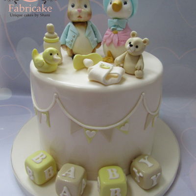 Peter Rabbit Baby Shower Cake