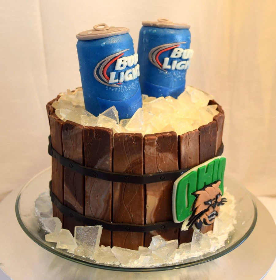 Bud Light Barrel Cake