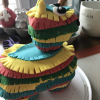 Cinco De Mayo 40Th Birthday Party Top layer Mexican Hot Chocolate cake with cinnamon marscapone buttercream, bottom layer vanilla bean cake with dulce du leche SMB.