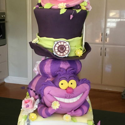Alice In Wonderland Theme Cake